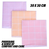 Kuber Industries Handkerchief | Cotton Handkerchief for women | Women’s Vintage Hanky | Women's Handkerchiefs | Ladies Rumal Hankies | Light Check | 6 Piece Set | Multi